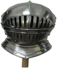 European Closed Helmet -Medieval Knight Helmet -LARP Fancy Armour