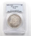 1878 7/8 TF Morgan Silver Dollar Weak MS63 PCGS *5003