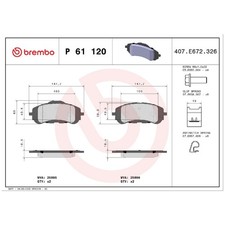 Satz Bremsbeläge Bremsklötze vorne für Peugeot 308 LB 2 3 FB SW LC FC | 24249