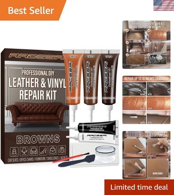 Brown Leather Repair Kit for Furniture, Leather Couch Repair Kit for Sofa, Ja...