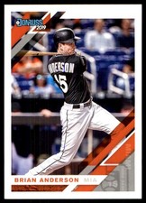 Brian Anderson 2019 Donruss #173 Marlins MLB READ FREE SHIPPING AutographDen