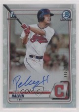 2020 Bowman Draft Chrome Picks Refractor 16/499 Petey Halpin #CDA-PH Auto 08ho