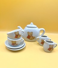 Vintage Battat Child  s Little Bear Porcelain Tea Set 8 Pieces