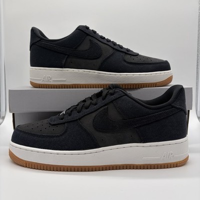 Nike Air Force '07 LV8 Denim Black Smoke Gray Gum Shoes IR0951-002 Mens Size NEW