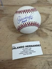 Orlando Hernandez Signed MLB Official Major League Baseball by Rawlings