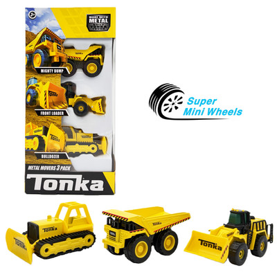 Tonka Metal Movers 3 Pack - Dump Truck, Front Loader & Bulldozer SANDBOX TOYS