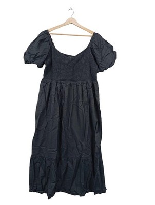 NEW LOOK Maxikleid Damen Kleid Gr. DE 46 schwarz Casual-Look