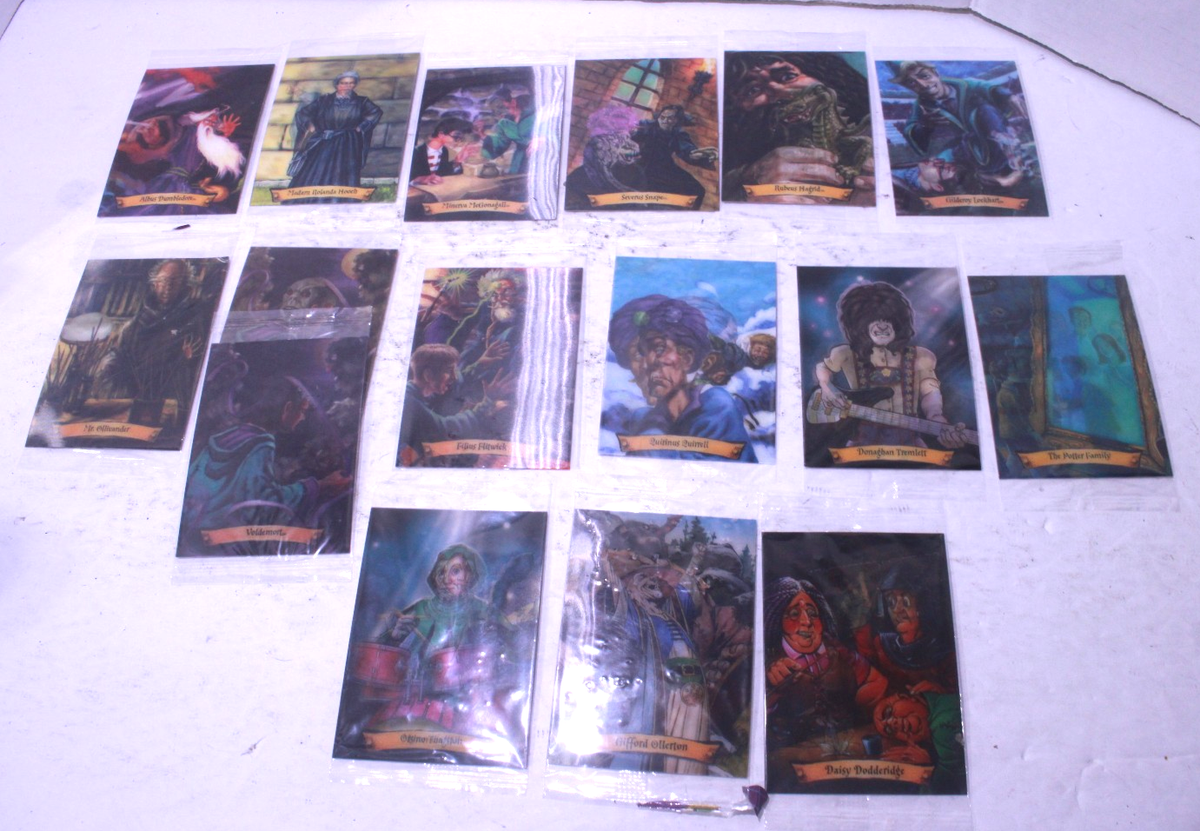 Harry Potter 3D Lenticular Chocolate Frog Cards 2004 16 Card Mixed