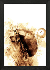 Bug Coffee Style Painting Framed Wall Art Poster Canvas Print Picture
