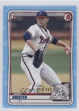 2020 Bowman Draft Sky Blue Border 349/499 Jared Shuster #BD-16 oh4