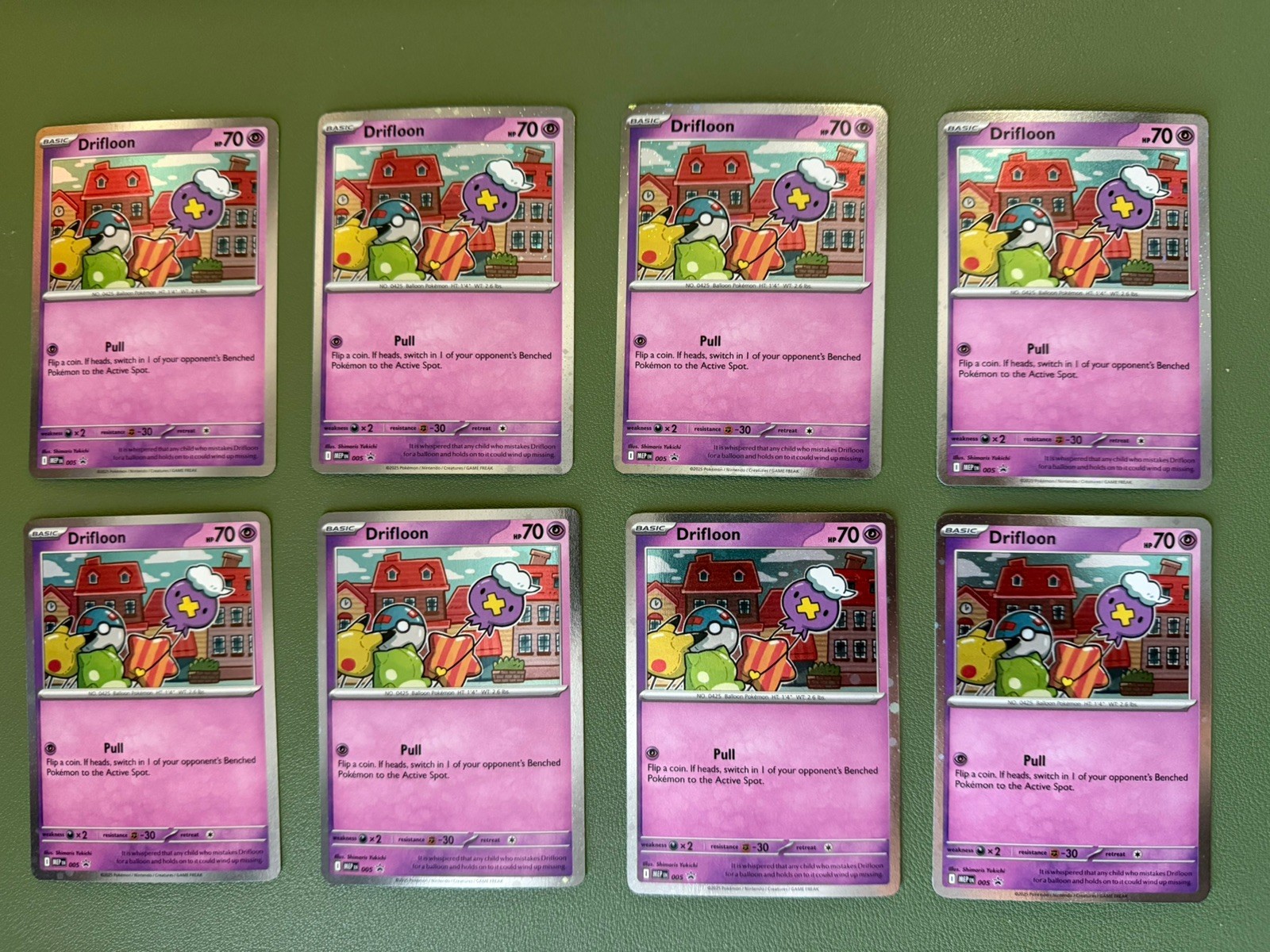 Pokémon Drifloon 005 MEGA EVOLUTION BLACK STAR PROMO X 8