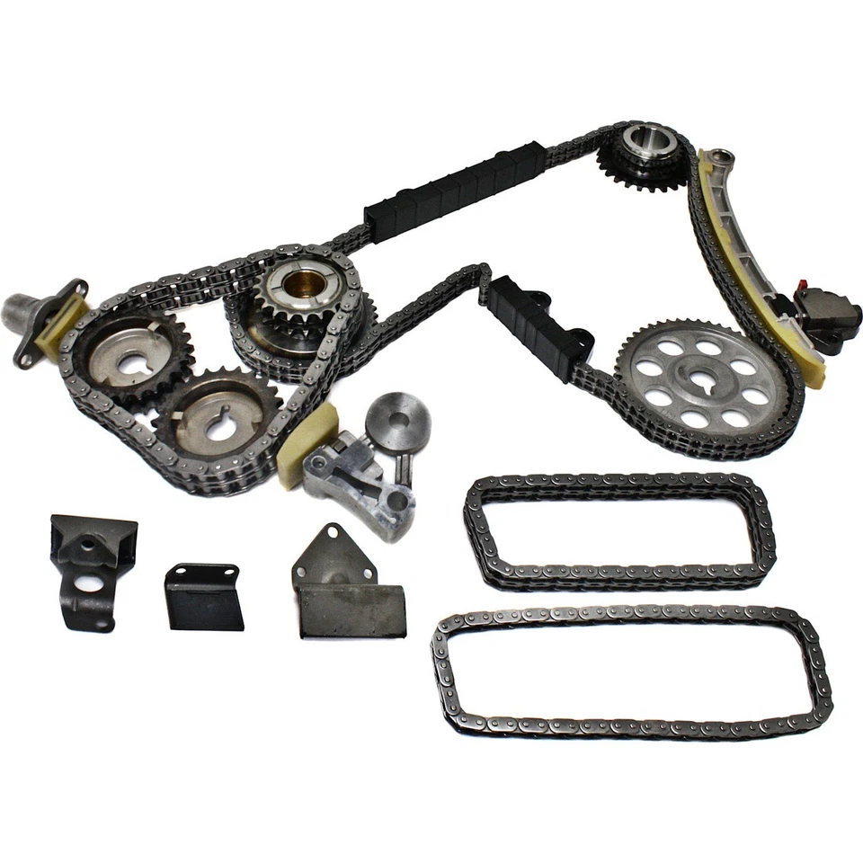 Kit de cadena de distribución para Chevy Tracker 2001-04 2,5 L/2,7 L 6 cilindros DOHC con engranajes/bomba de aceite Foto 2 de 4