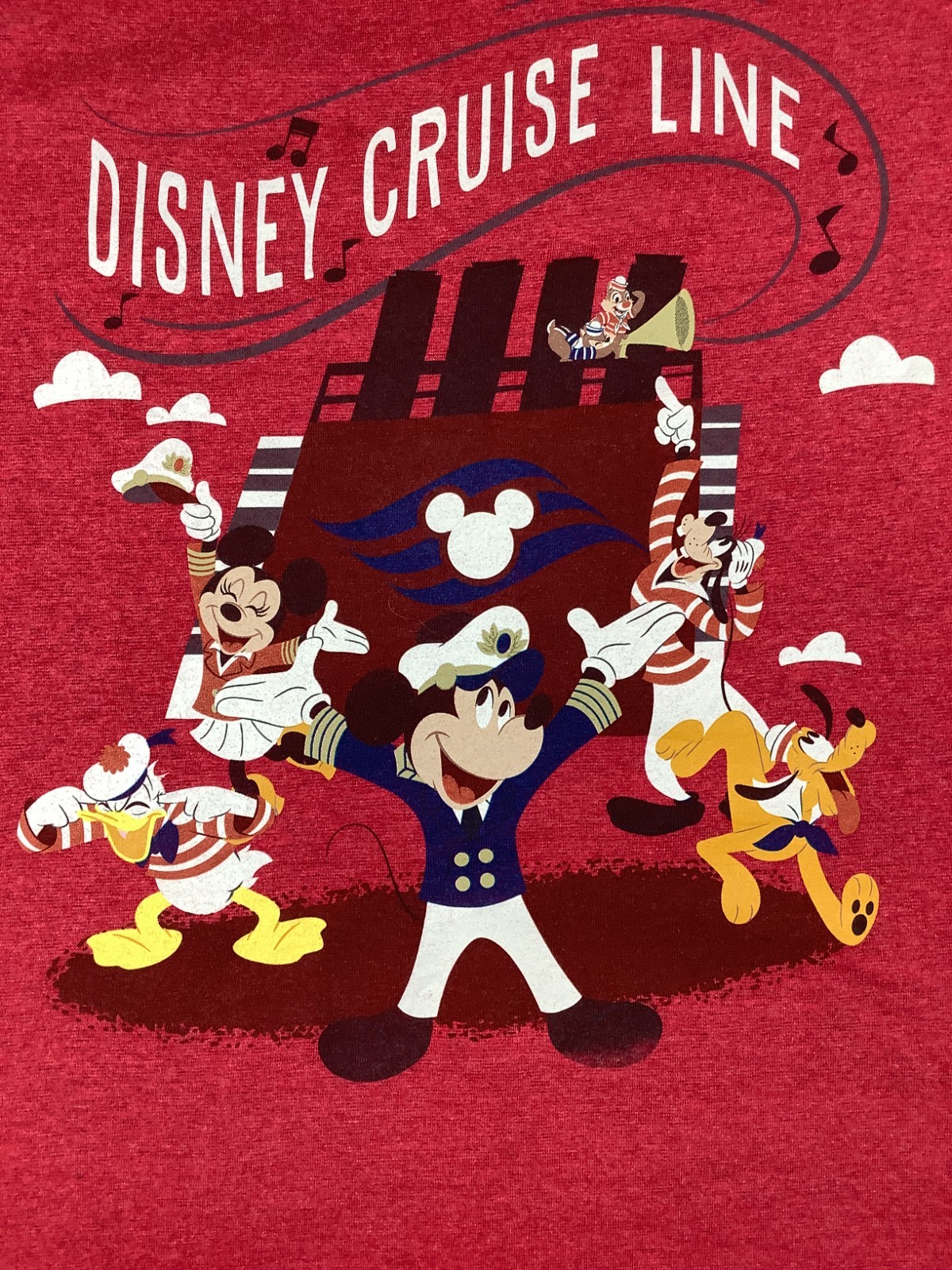 Vintage Disney Cruise Line T Shirt Red Large 456 image 2