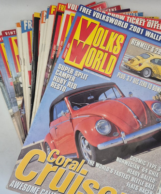 Volks World Magazine full year 2001 12 issues plus summer issue Bundle Job Lot