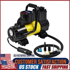 2026 HEAVY DUTY PORTABLE AIR COMPRESSOR CAR TIRE INFLATOR ELECTRIC PUMP AUTO 12V
