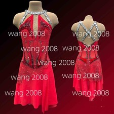 Figure Skating Dress Ice Skating Dress Competition Skating Wear red