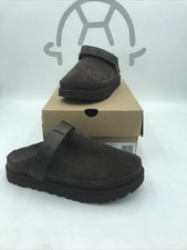 UGG Goldenstar Clog Dusted Cocoa Suede Platform Womens 9.5