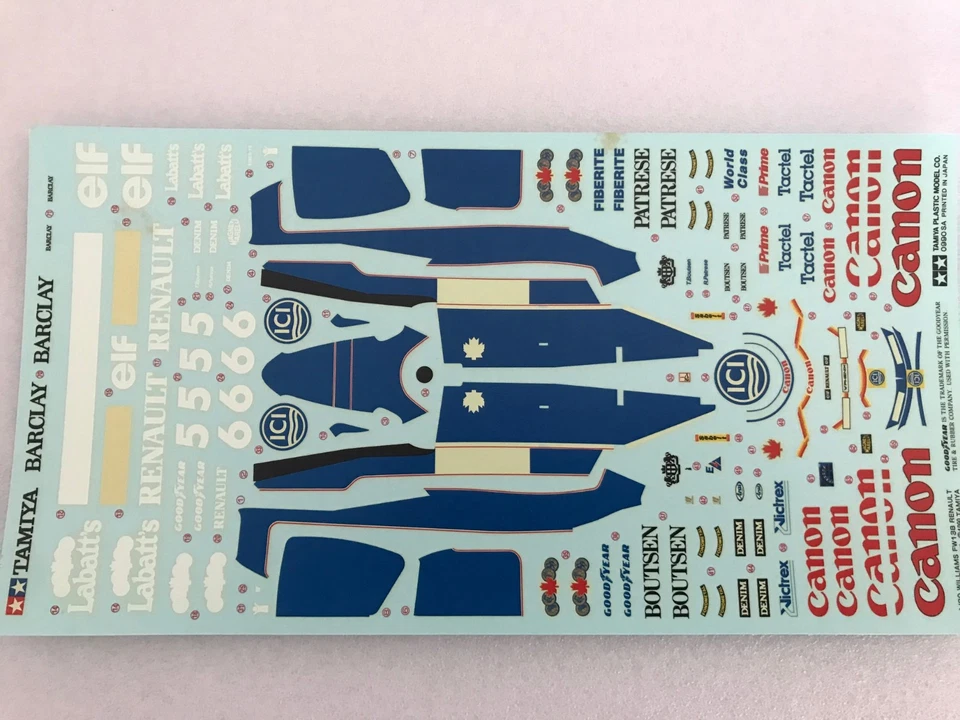 Maquette WILLIAMS FW13B Renault 1990 Boutsen-Patrese TAMIYA 1/20 - Photo 3/3