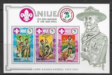 Niue 1983 75th Anniversary of Boy Scouts M/S U/M (T204)