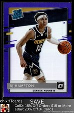 RJ Hampton 2020-21 Donruss Optic Purple #174 Denver Nuggets