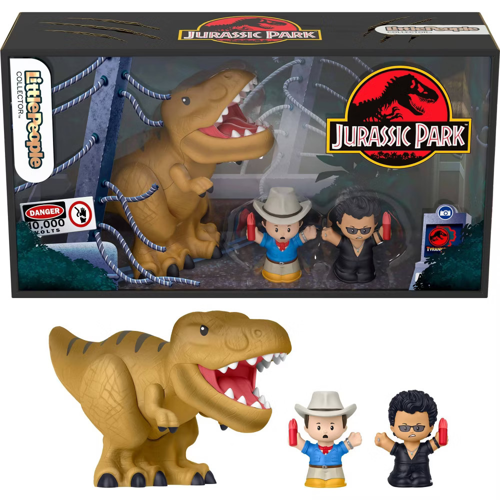 Little People Collector Jurassic Park Special Edition Set with Dinosaur