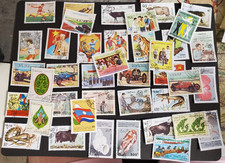 Laos, nice lot of all different commemorative stamps used