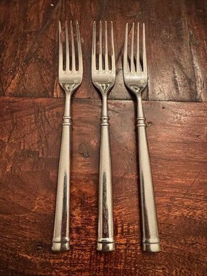 Guy Degrenne ''Absolu'' Dinner Forks   Early Production   Made in France  Set of 3