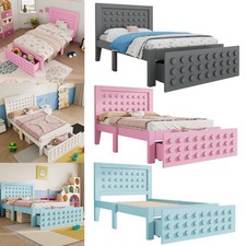 Kinderbett Holzbett Bettgestelle Jugendbett Massivholz Lattenrost Bettrahmen Neu