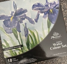 Phoenix Artist's Water Colour Set 18 Fine Colours 18x12ml Multicolor