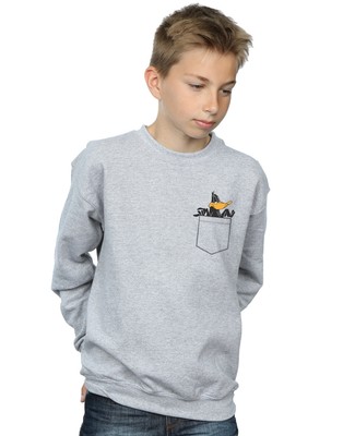 Looney Tunes Jungen Daffy Duck Faux Pocket Sweatshirt