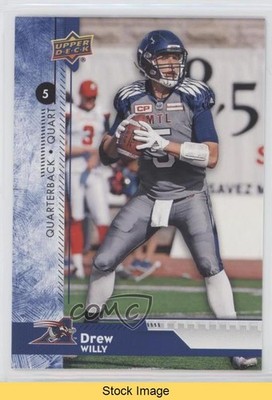 2018 Upper Deck CFL Blue Drew Willy #6 READ d4e