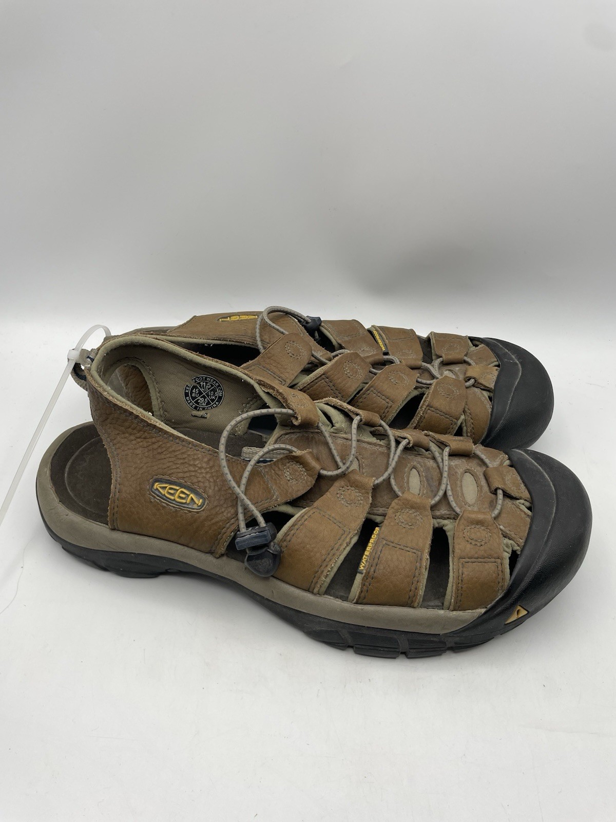Sandali Keen uomo 11 5 marroni impermeabili escursionismo Newport pelle punta chiusa passeggio