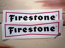 FIRESTONE 10" 'Dicky-Bow' Racing Rally Car Sticker Race
