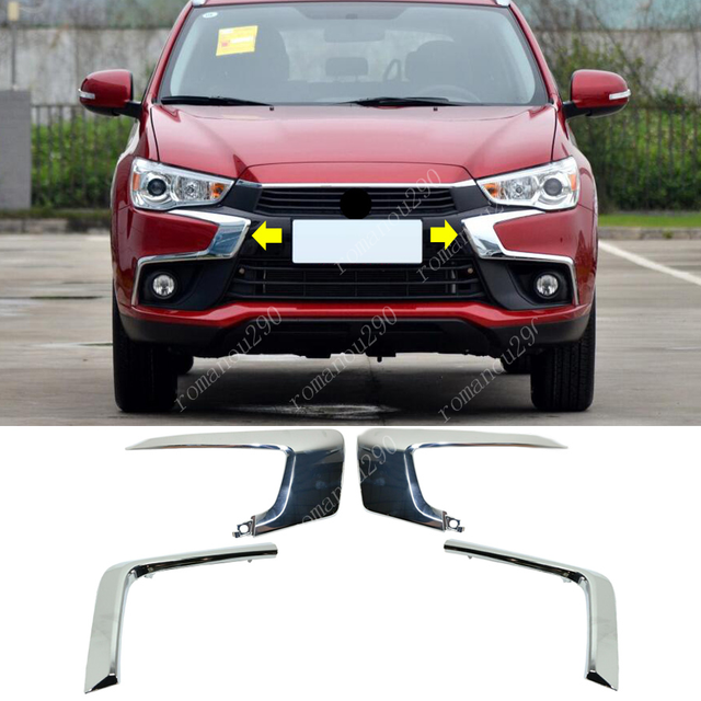 2019 Mitsubishi Outlander Sport Front Bumper For Mitsubishi Outlander Sport RVR 2016-2019 Chrome Front Bumper