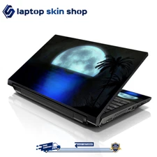 Laptop Skin Sticker Decal Cover for Notebook Apple Dell Asus Beach Moon 13-16 in