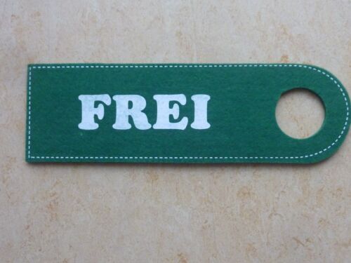Schild Türschild Türhänger Filz FREI 27 x 8,5 cm NEU!