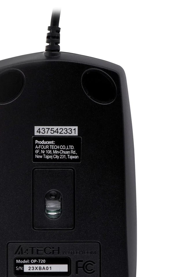 4711421699495 A4Tech OP-720 mouse USB Type-A Optical 800 DPI A4 TECH - Image 4 of 4