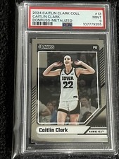 Caitlin Clark Iowa 2024 Caitlin Clark Collection Donruss Metalized PSA 9