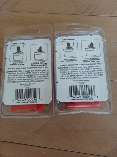 Team Catfish 6 Pack EZ Load Dip Tubes w #6 Treble Hooks and J Hooks- Lot of 2 - Picture 4 of 7