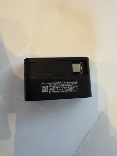 Genuine Dell DA20u USB-C to USB-A HDMI 4K 60Hz Adapter Converter 0WNW2H LXC00 - Photo 3/5