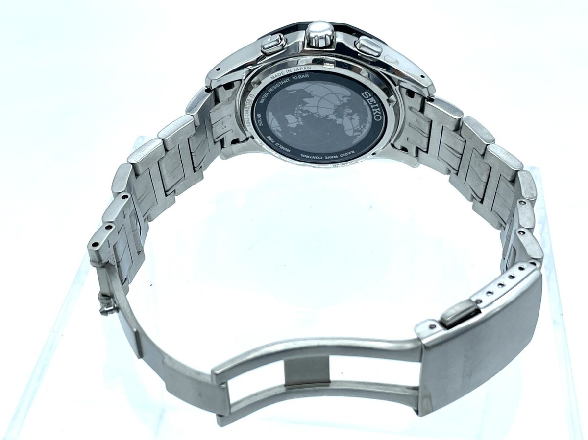 Near MINT SEIKO Brightz Radio Wave Solar Titanium Men's