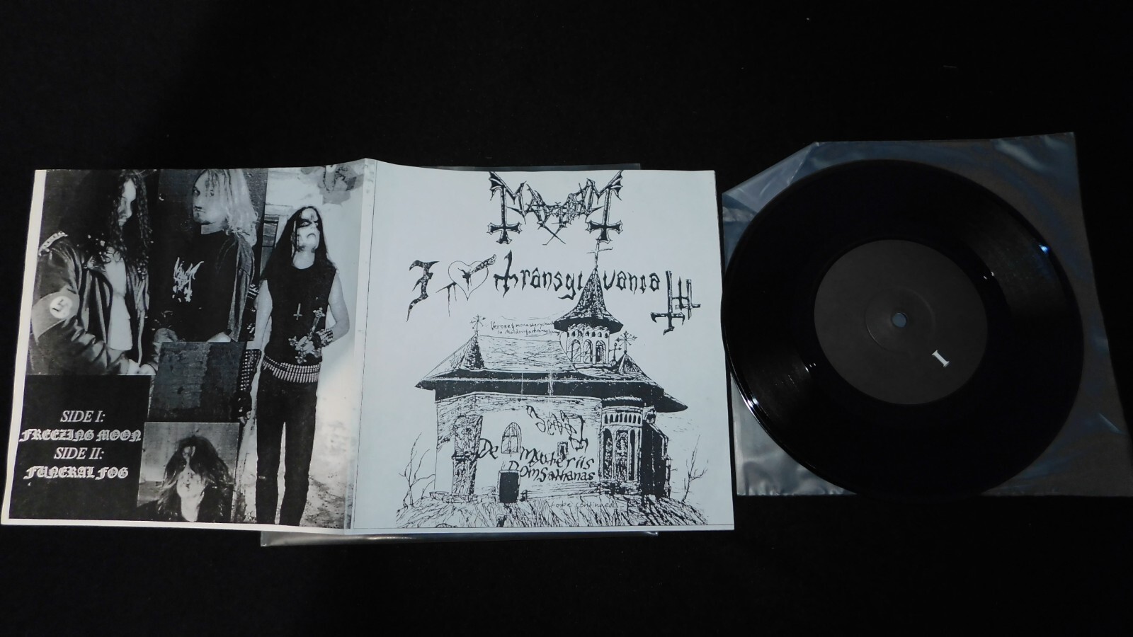 MAYHEM "I LOVE TRANSYLVANIA" *1ST PRESSING* 7" LTD 100 RARE!