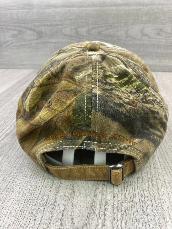 Cabelas Baseball Cap Letters Camoflage Strap Back Hunting Hat Hunting Camo Hat - Image 4 of 4