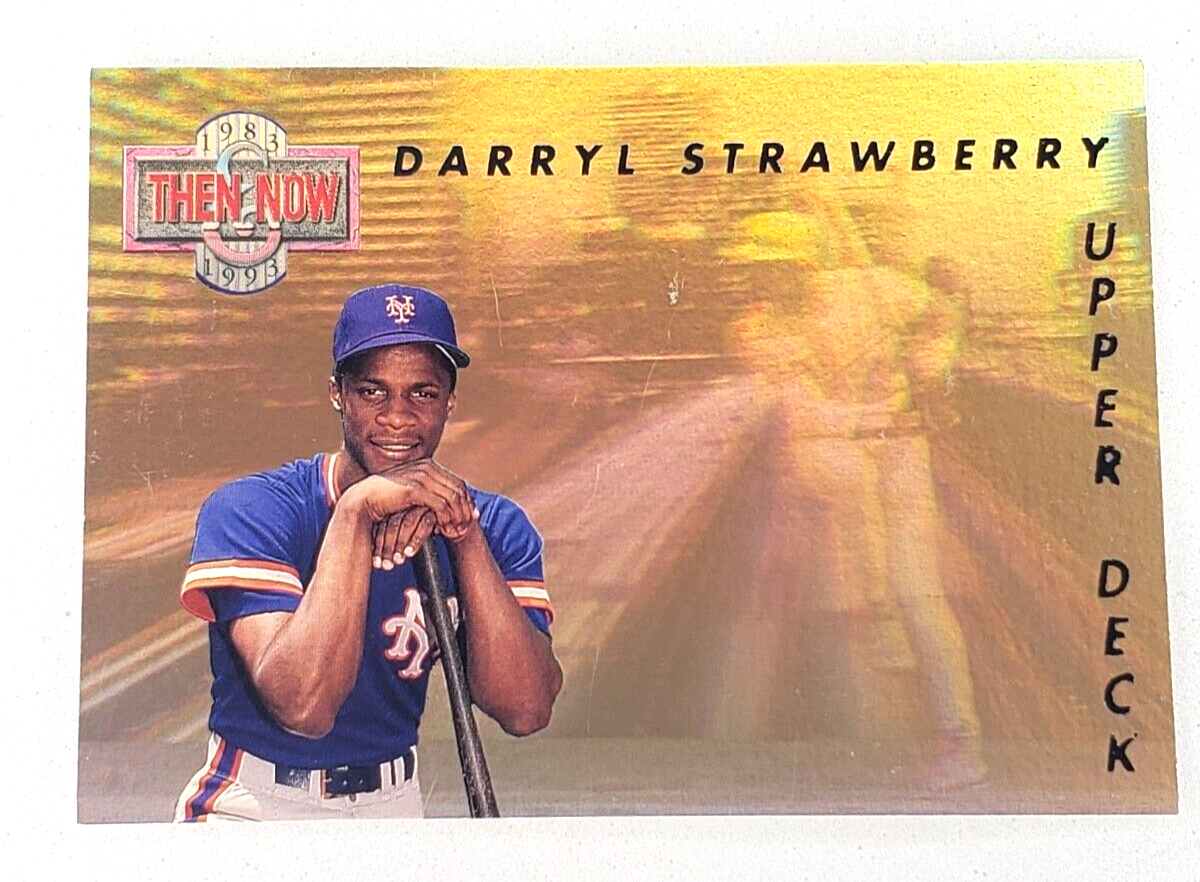 1992 Upper Deck Then & Now Holo Insert Darryl Strawberry #TN8 New