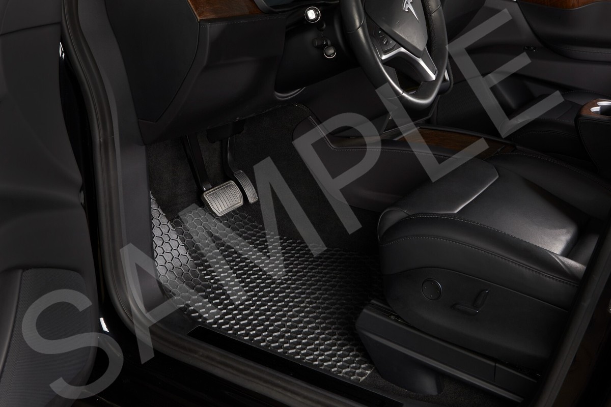 ToughPRO Black Rubber Mats 2016 - July 2020 Tesla Model X 5