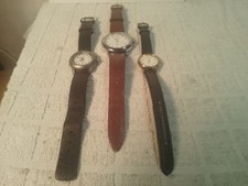 3 Stück Quarz Damen Uhren 1 Kinzle Uhr 2 Analog Schwarz und Blau