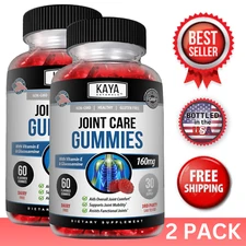 (2 Pack) Joint Care Gummies, 60 Ct Premium Pain Relief Joint Support Glucosamine