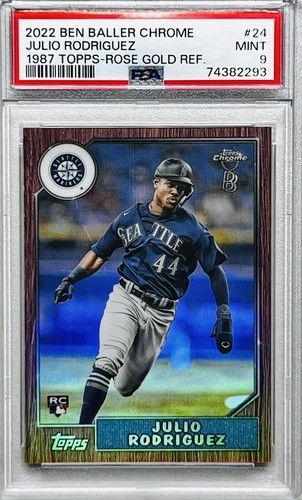 Julio Rodriguez [Ben Baller Gold] #87BC-24 2022 Topps Chrome 1987 card