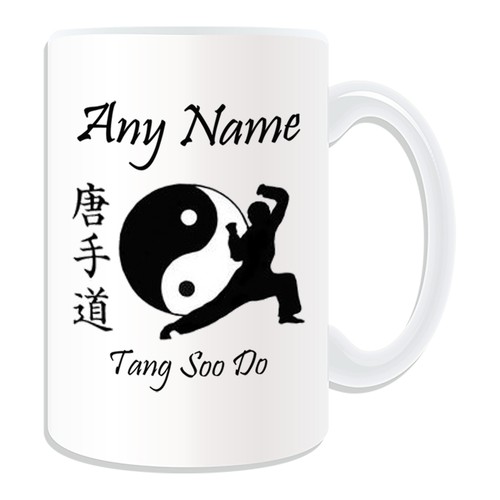 Personalised Gift Tang Soo Do Taijitu Mug Money Box Cup Kung Fu TSD TangSooDo - Picture 16 of 20