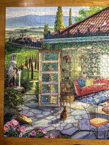 Ravensburger 1000 Piece Puzzle "Tuscan Oasis" 27" x 20" James Taylor Artist - Picture 4 of 11
